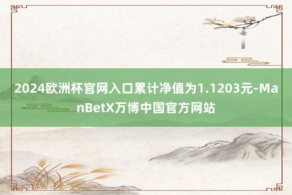 2024欧洲杯官网入口累计净值为1.1203元-ManBetX万博中国官方网站