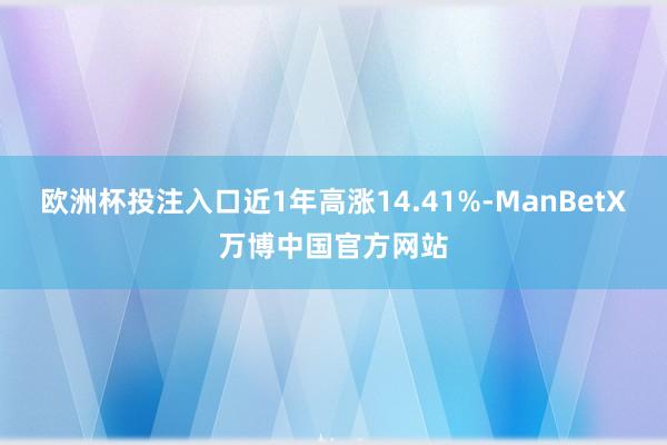 欧洲杯投注入口近1年高涨14.41%-ManBetX万博中国官方网站